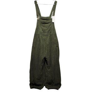 Green Corduroy Overalls Womens Size 2XL With Pockets & Adjustable Straps